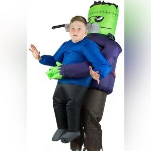 Kids Inflatable Monster Costume - Blue and Purple